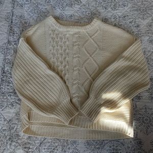 Free People Cream colored sweater size medium